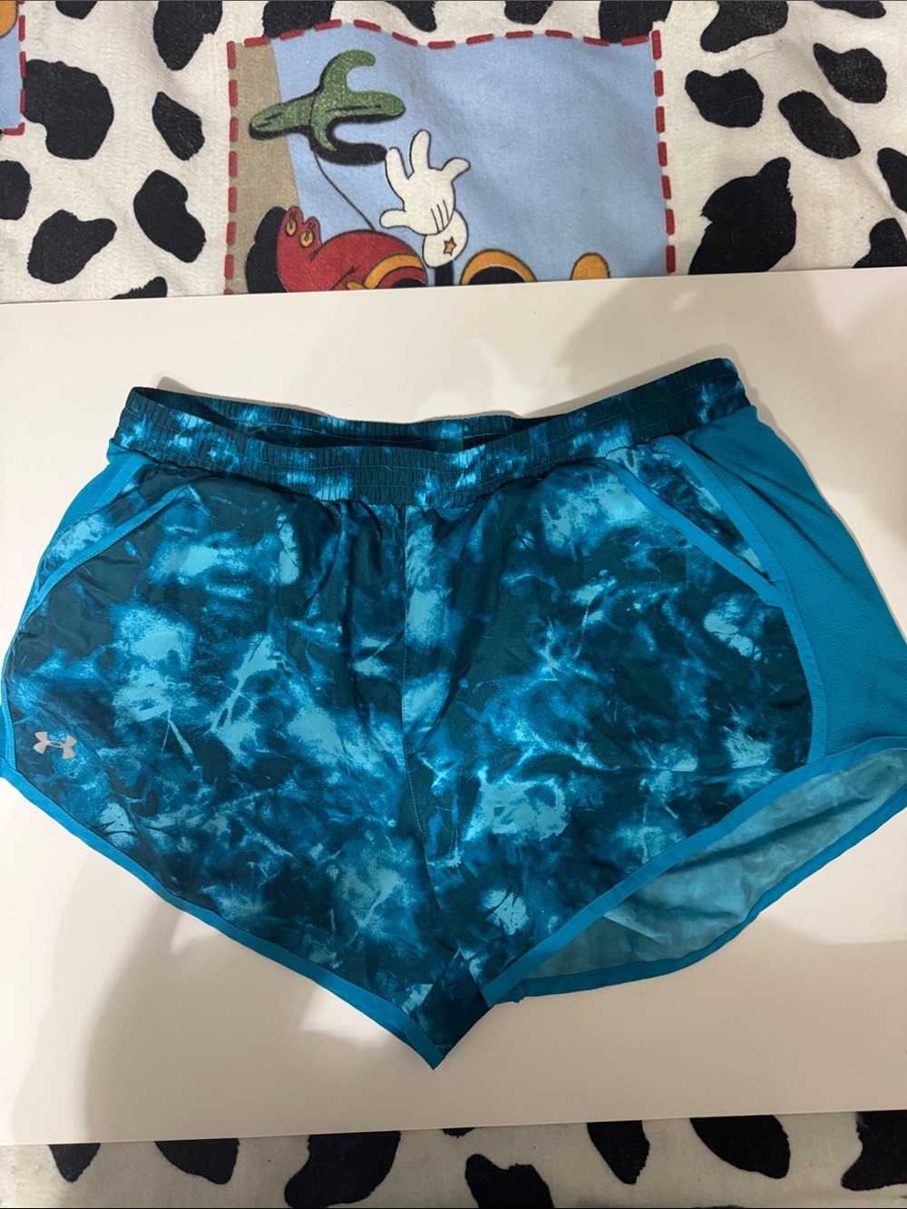 Under Armour Women’s Teal Tie-Dye Athletic Shorts